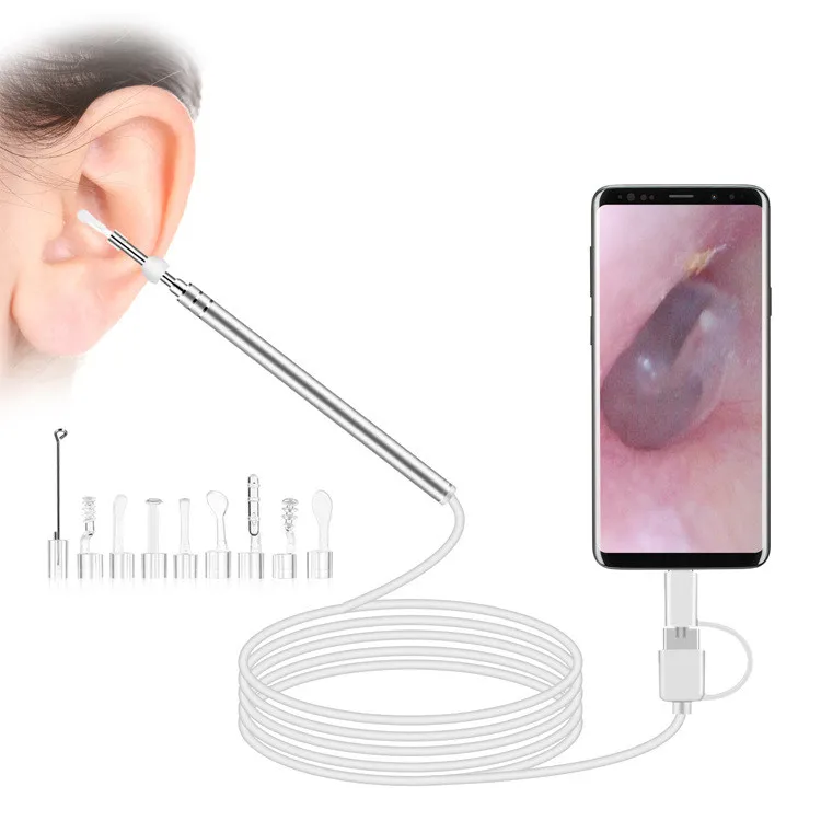 2MP 3.9 مللي متر EarPick المنظار كاميرا الأذن إزالة الشمع منظار الأذن التفتيش Earscope الأنظف 3in1 USB كاميرا الأذن #6