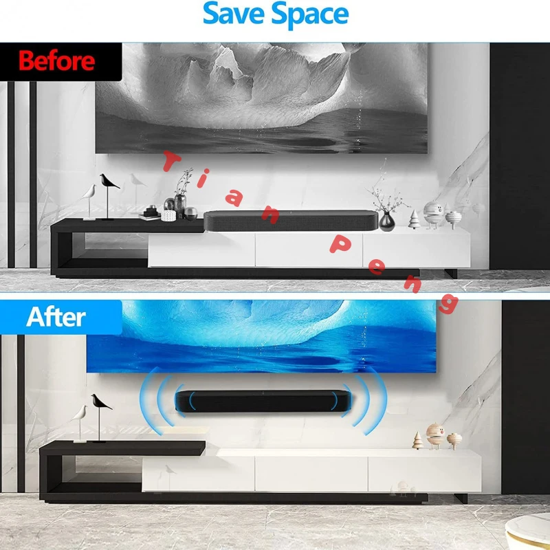 For Sonos (Beam Gen1/Gen2) Bracket Metal Construction Locks Equipment Steadily And Keeps Horizontal Alignment For Tidy Wall Inst