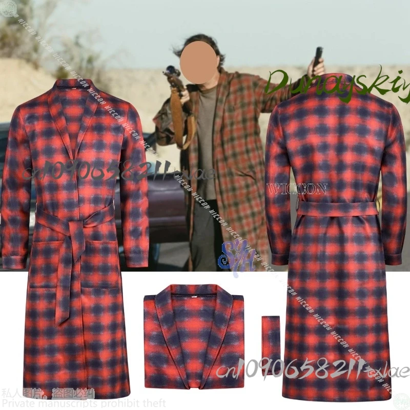 shop1104205745-ストアバトル-コスプレ-ボブ-アナザー-ファーガソン-コスチューム-ロングトレンチコート-赤と黒のチェック柄パジャマ-ハロウィン-ロールプレイ