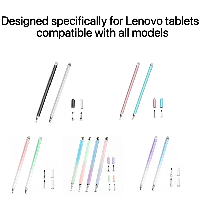 

Stylus Pen for Lenovo Tablets, 2-in-1 High Sensitivity Pen Compatible with Tab Series & All Capacitive Touch Screens