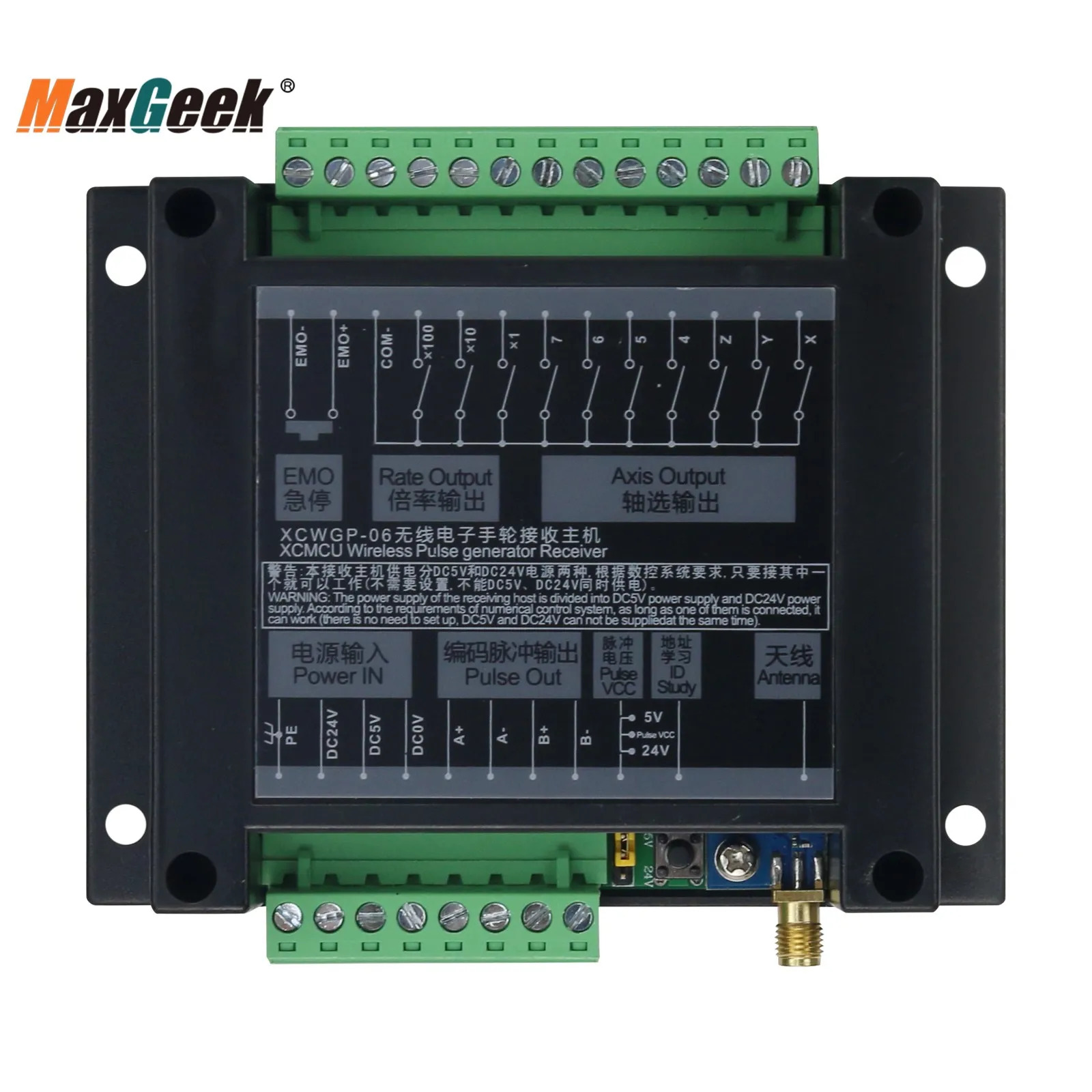 Imagem -02 - Maxgeek xc Unidade do Punho Gerador de Pulso sem Fio Cnc Xcmpg Gerador de Pulso sem Função de Parada de Emergência