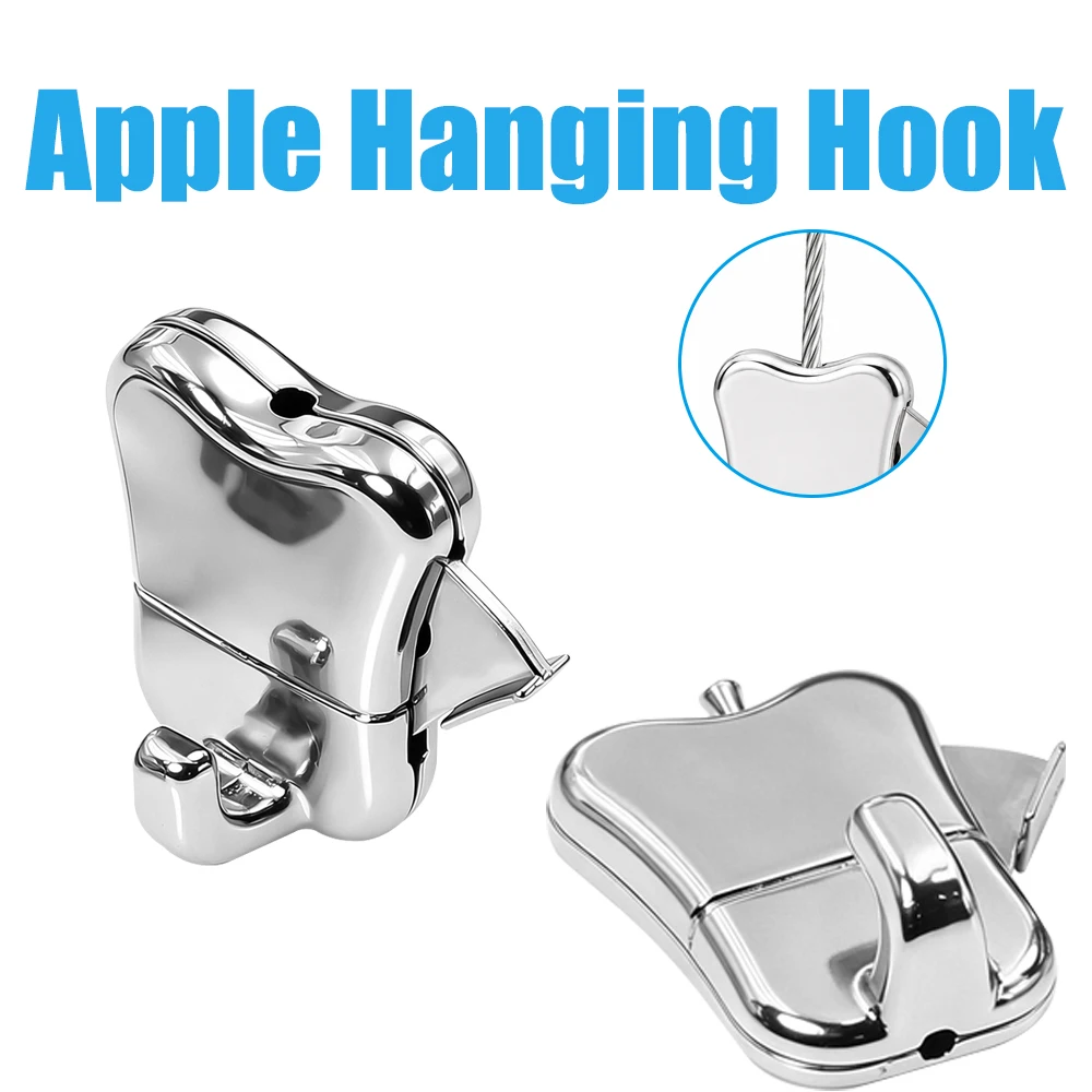 Apple Shaped Suspension Hooks Are Suitable for 1.8-2mm Steel Wire Ropes Exhibition Decorative Artworks and Art Paintings