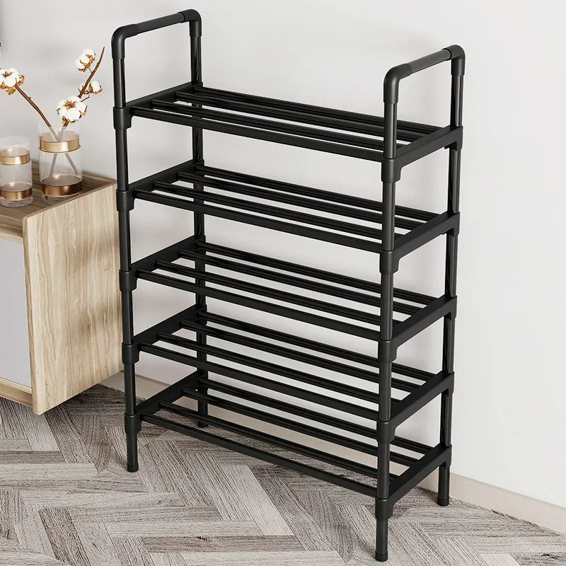 Clothes Hat Hangers Shoe Rack Multi-ayer Shoe Rack Simple Floor Shoes and Hat Racks Load-bearing Living Room Organizer Shelf