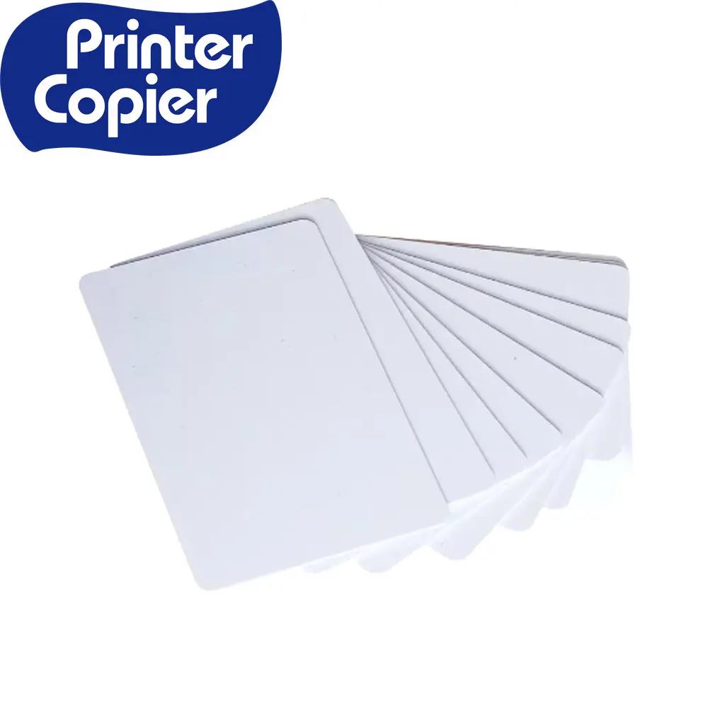 100pcs glossy White Blank inkjet printable PVC Card Waterproof plastic ID Card business card no chip for Epson for Canon printer