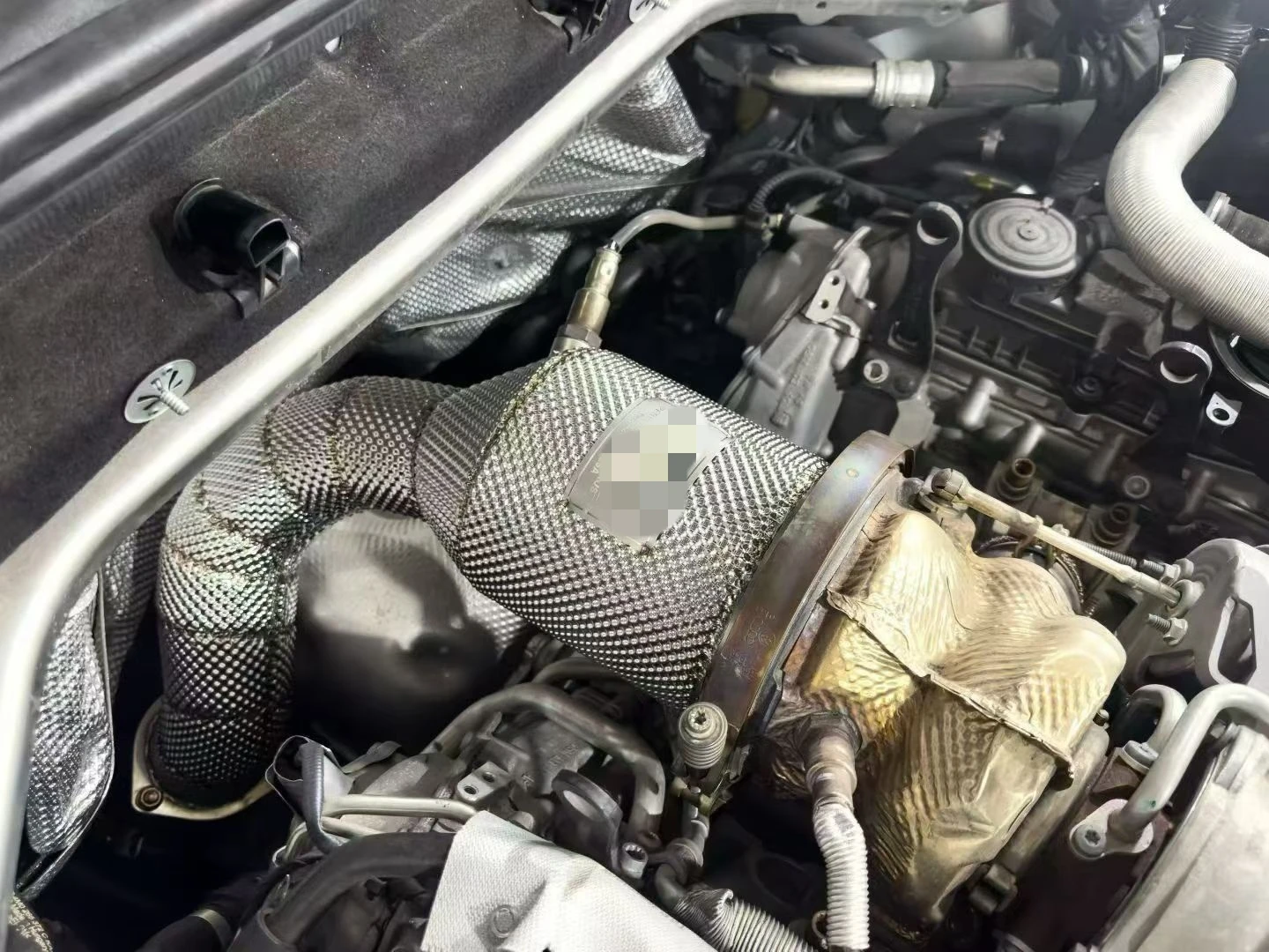 ACE SUS304 Hochwertiges Auspuff-Katalysator-Downpipe für Porsche Cayenne 2017-2019 3.0T mit Hitzeschild Auspuffrohre – Detail 13