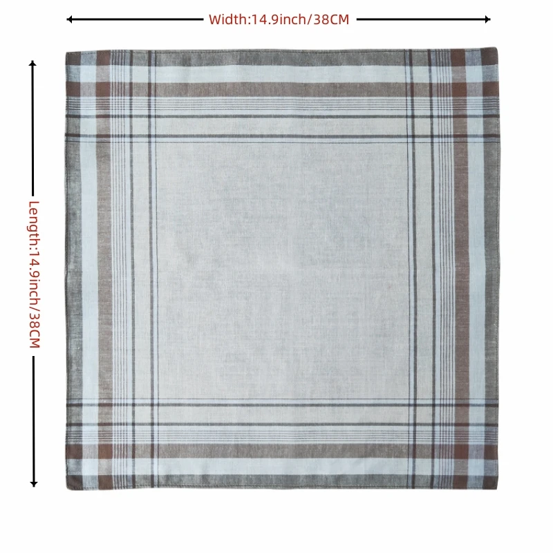 Vintage Satin Cotton Handkerchief, Classic Design