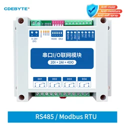 IOT RS485 MA01-AACX2240 ModBus RTU I/O Network Modules with Serial Port 4 Switch Output 2DI+2AI+4DO Stability Watchdog for PLC