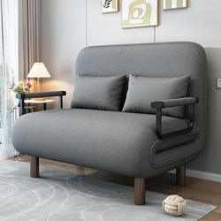 1x Folding Sofa Bed Couch Versatile 3 in 1 with 2 Soft Pillows Lounge Cotton Chair Lazy Cushion for Apartment Home Livingroom