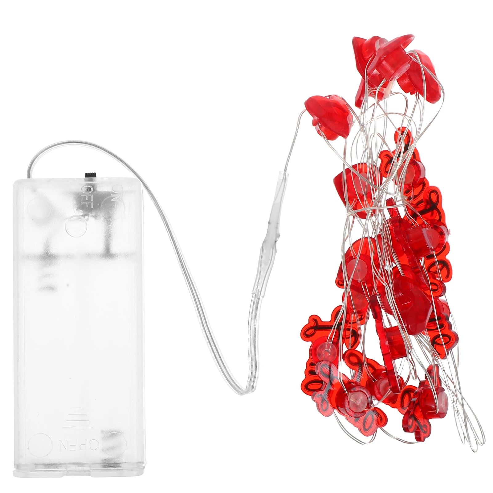 

Romantic Valentines Day LED Heart String Lights Red Waterproof Indoor Outdoor Decorative Love Curtain Light String