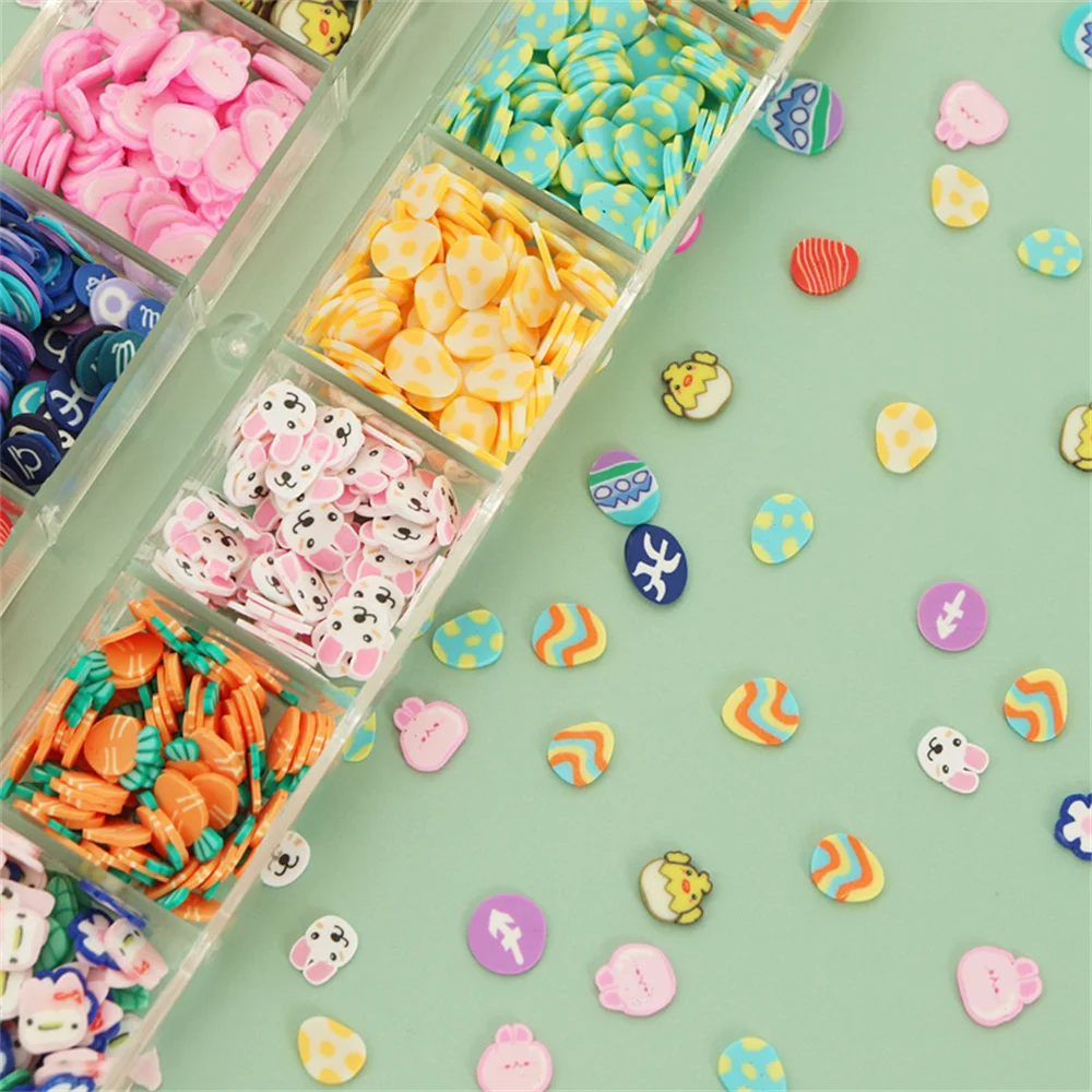 Weiche Keramik Nagel zubehör Nagel verbesserung niedliche Nagel dekoration Ostern Nagel verbesserung Schmuck Nail Art Dekor