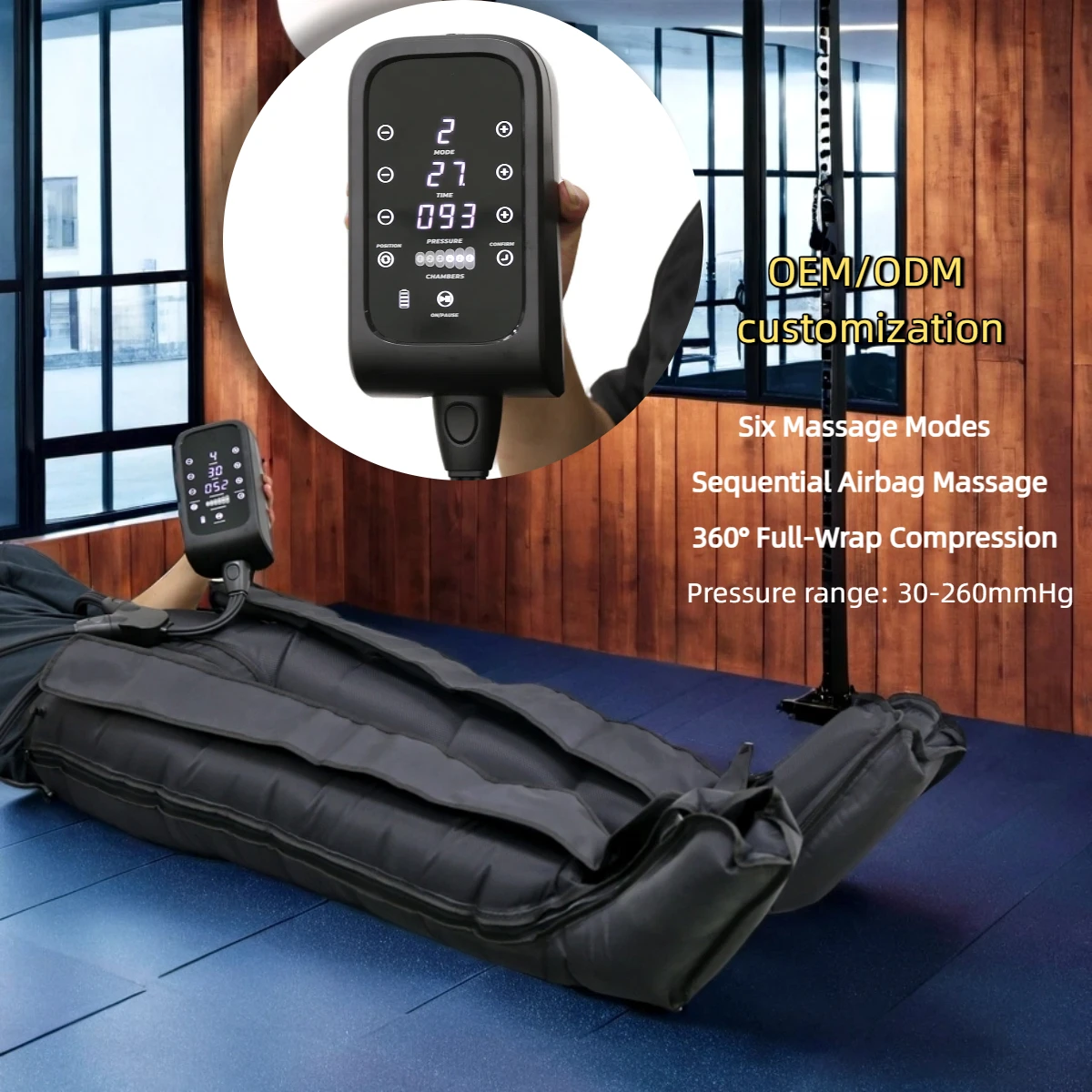 Sequential Air Compression Recovery Boots Leg Massager System For Athletes Muscle Soreness Relief