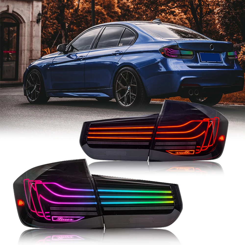 

RGB Tail Lights For BMW F30 F35 F80 316i 318i 320i 330i M3 3 Series 2013-2018 Taillights Assembly Start Up Animation