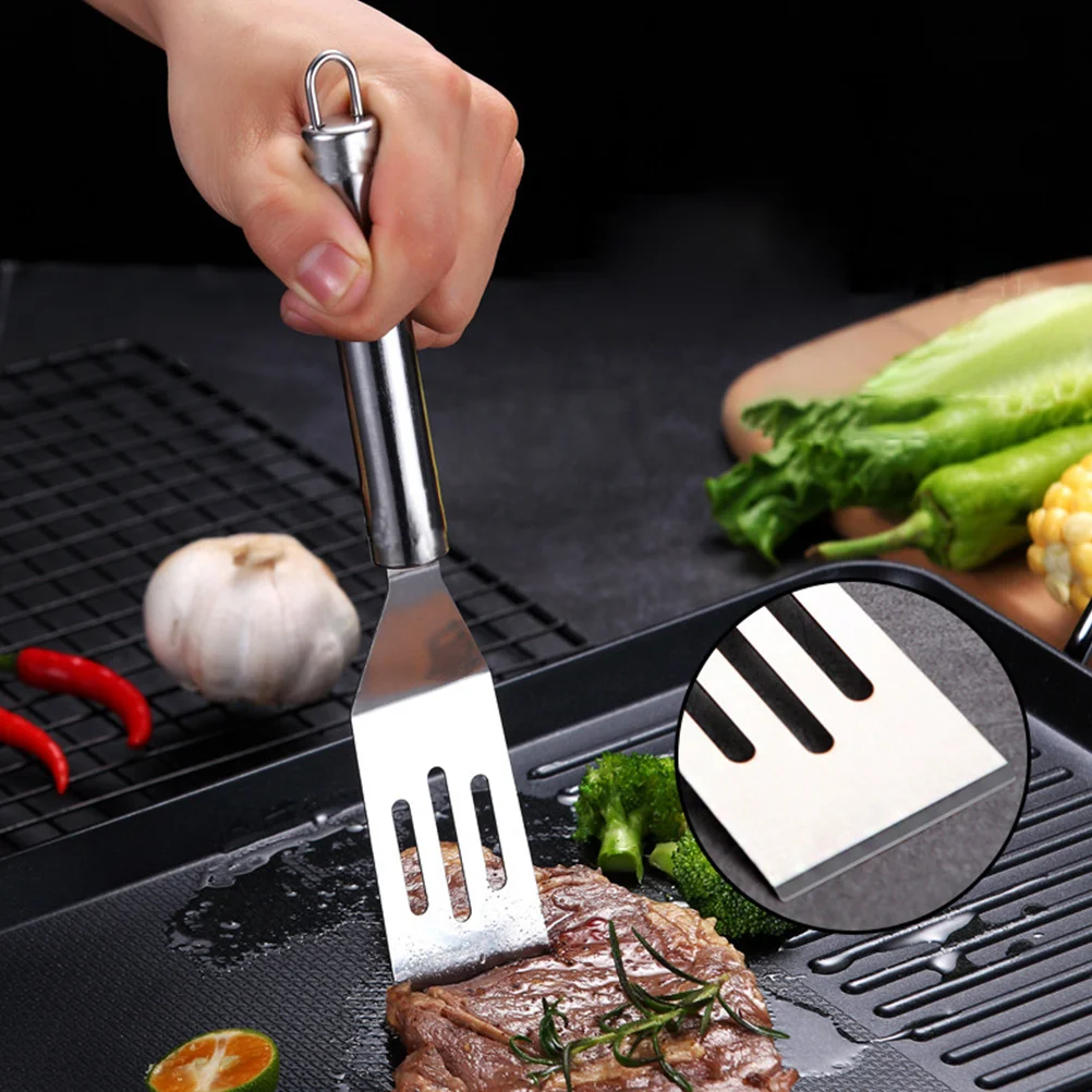 

4Pcs Stainless Steel Steak Frying Spatulas Kitchen Pancake Turner Egg Turner Teppanyaki Cooking Utensils Safe