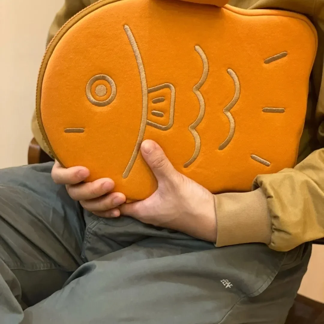 Korean Style 6-Inch Notebook Computer Bag for Girls Heart Pattern Protective Case Inner Bag for Apple Laptop iPad11 Storage