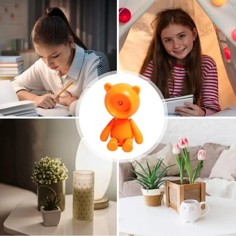 Mini veilleuse LED pliante, lampe de bureau, jolie lumière pour animaux de compagnie, réglable, portable, lampe de table, chambre, salon, décor