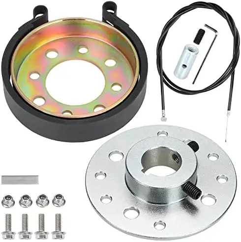 

GREHUA 4" Go Kart Drum Brake & Sprocket Hub for Manco, Predator 212cc, Dune Buggies – 1" Bore, 1/4" Keyway