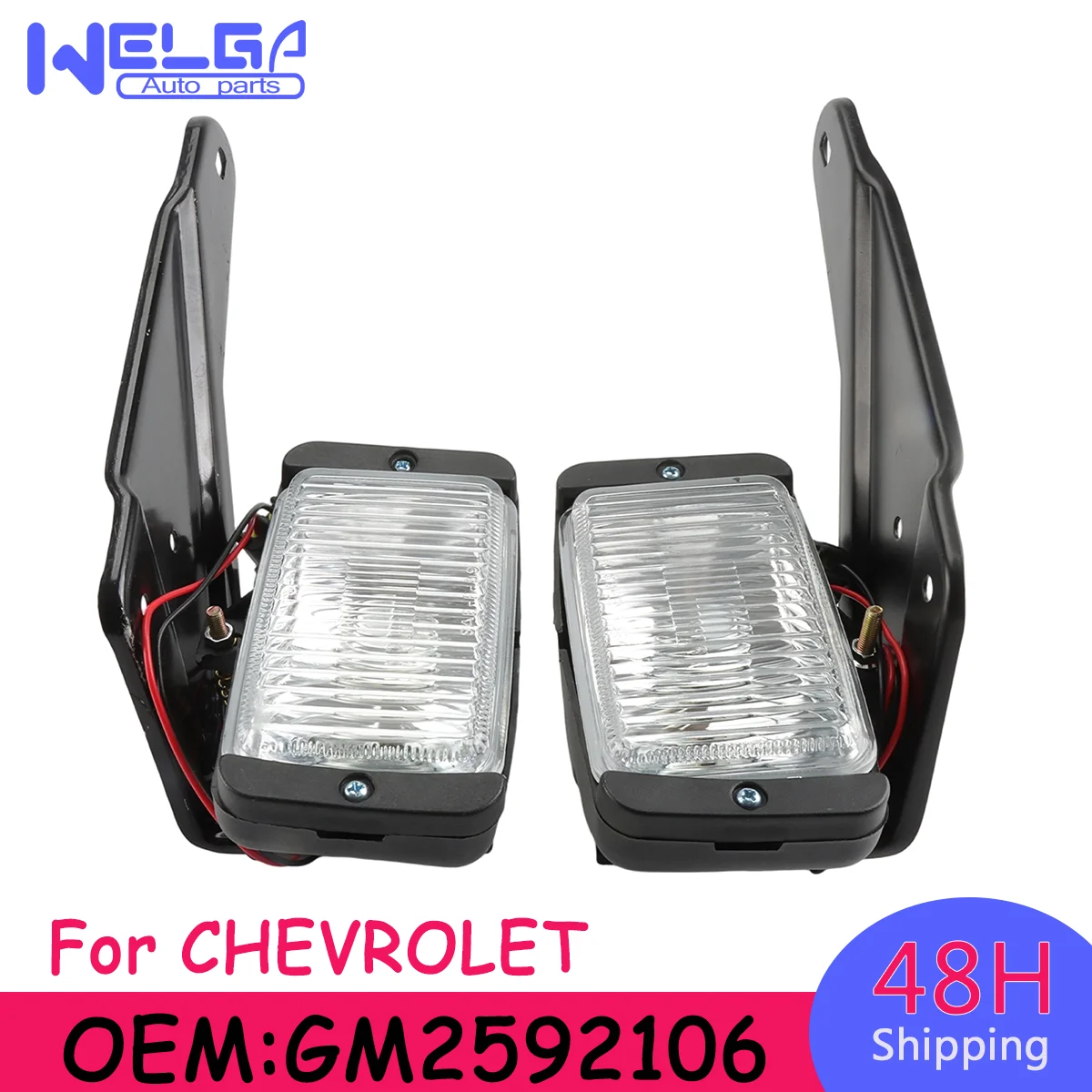 

2pcs GM2592106 16524927 LED Left Right Side Fog Light For CHEVROLET C1500 C2500 PICKUP 1988-1997 For GMC C1500 PICKUP 1988-1997