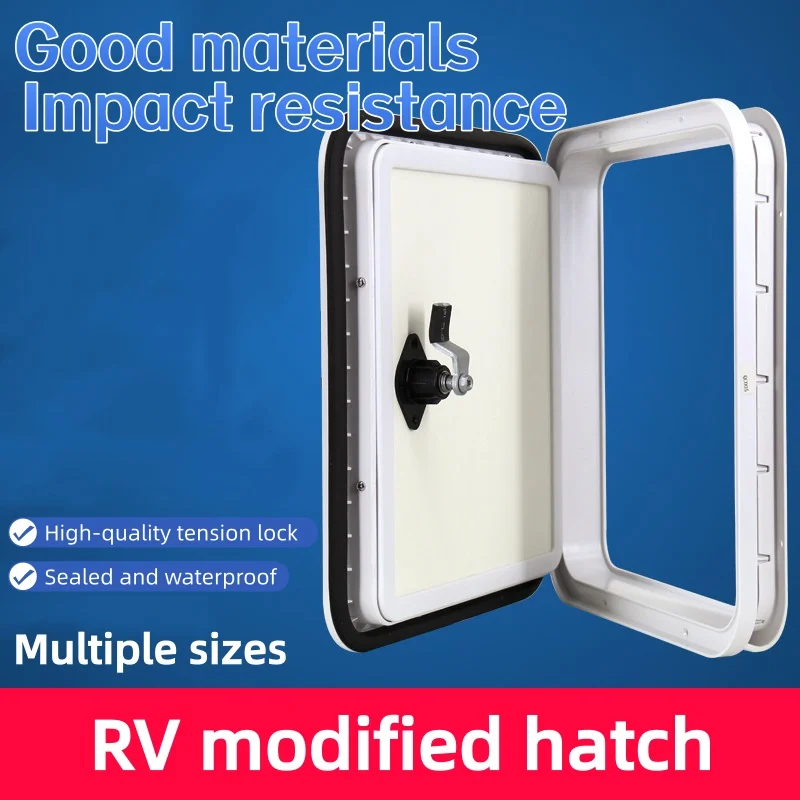 

Universal RV Hatch Door with Lock and Keys Waterproof RV Caravan Hatchdoor for Motorhome 38*67.5cm Modification Parts