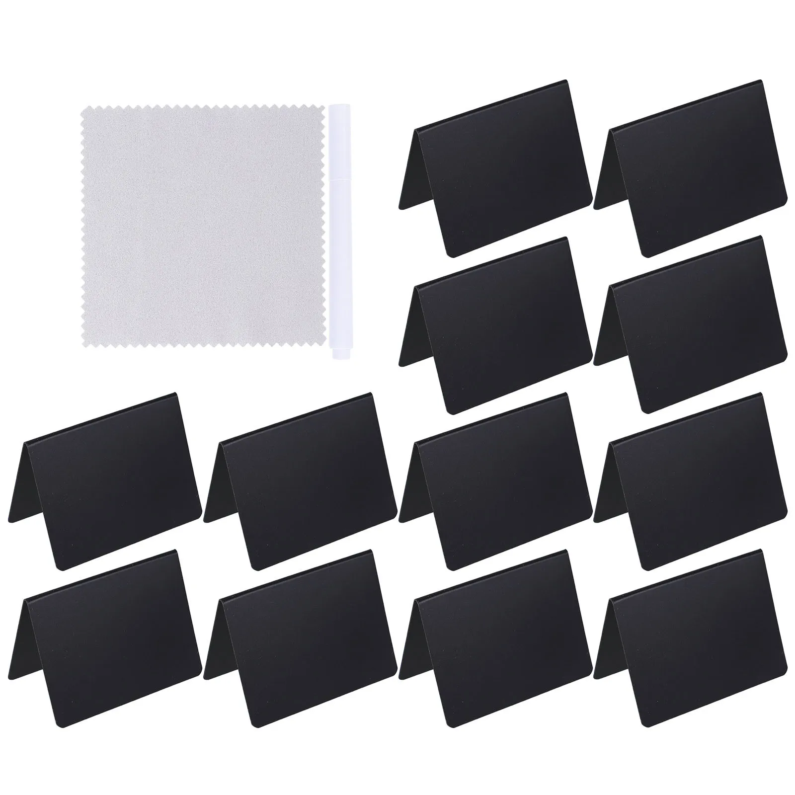 مجموعة واحدة من علامات السبورة الصغيرة على شكل حرف V عرض قابل للمسح لمستلزمات تقديم الطعام وعلامات الطعام ولوحة رسائل البوفيه ومستلزمات التدريس #1