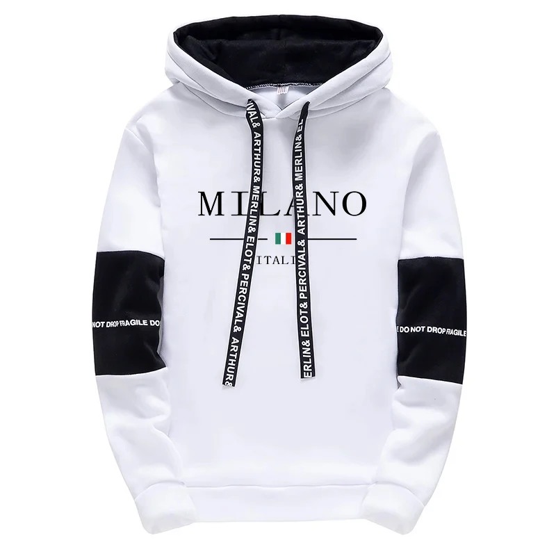 2025 Most Popular Mens Hooded Sweatshirts High Quality Male Daily Casual Sports Hoodies Autumn Urban Style Long Sleeved Pullover