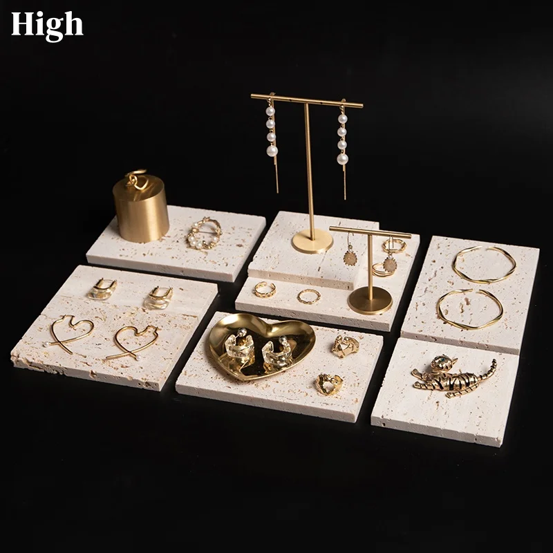 

Natural Holes Stone INS Photo Props for Jewelry Make Up Cosmetics Creative Advertisement Photography Posing Studio Shoot Decor