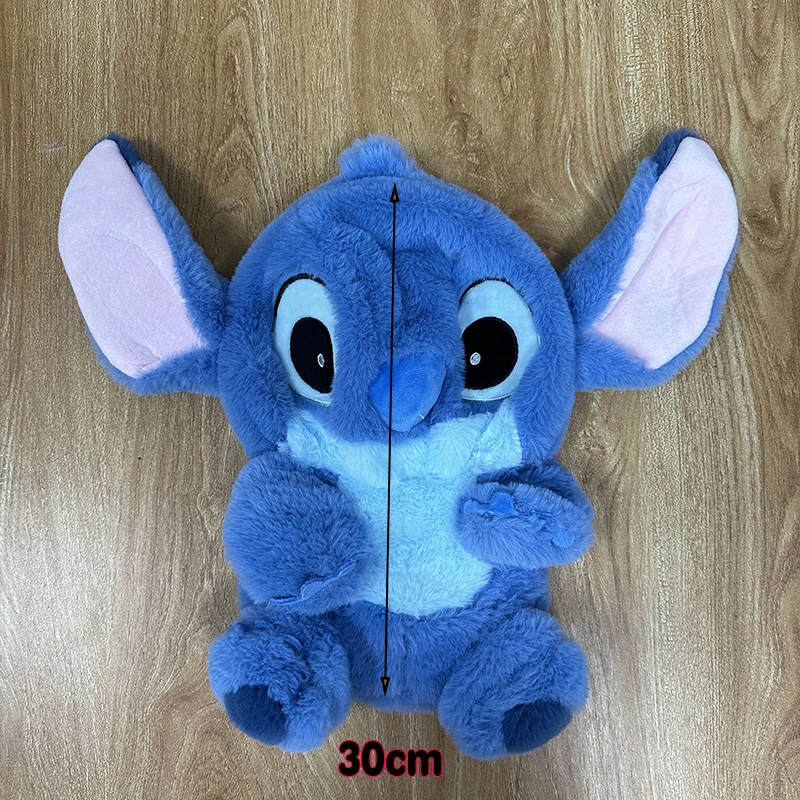 

Disney Lilo & Stitch плюшевые игрушки Kawaii розовая/синяя мягкая подушка 30 см Рождественский подарок для детей аниме плюшевая кукла стежка