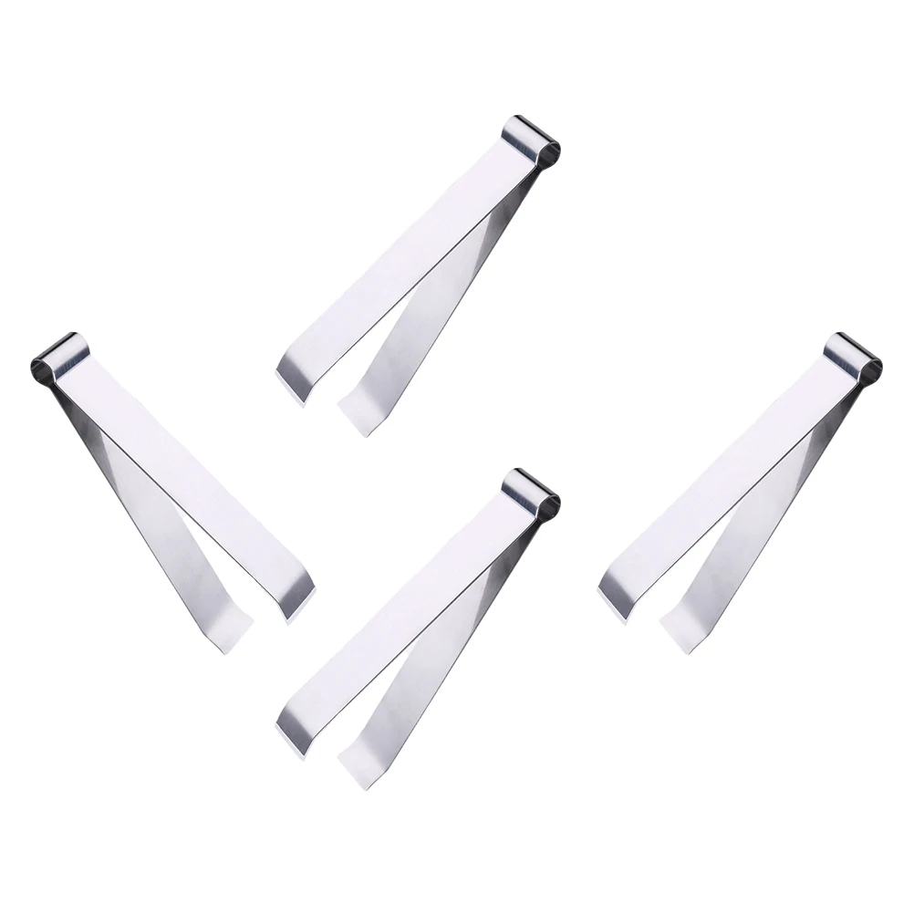 

4pcs Stainless Steel Removal Tools Fish Bone Pluckers Chicken Hair Puller Flat Cooking Tweezers Kitchen Supplies