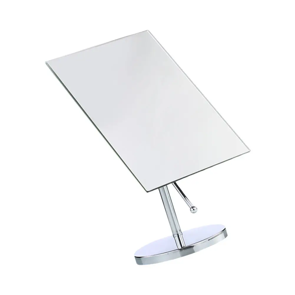 

Зеркало для макияжа премиум-класса с поворотным механизмом и металлической подставкой, регулируемое на 180 градусов, настольное зеркало для ванной комнаты и туалетного столика