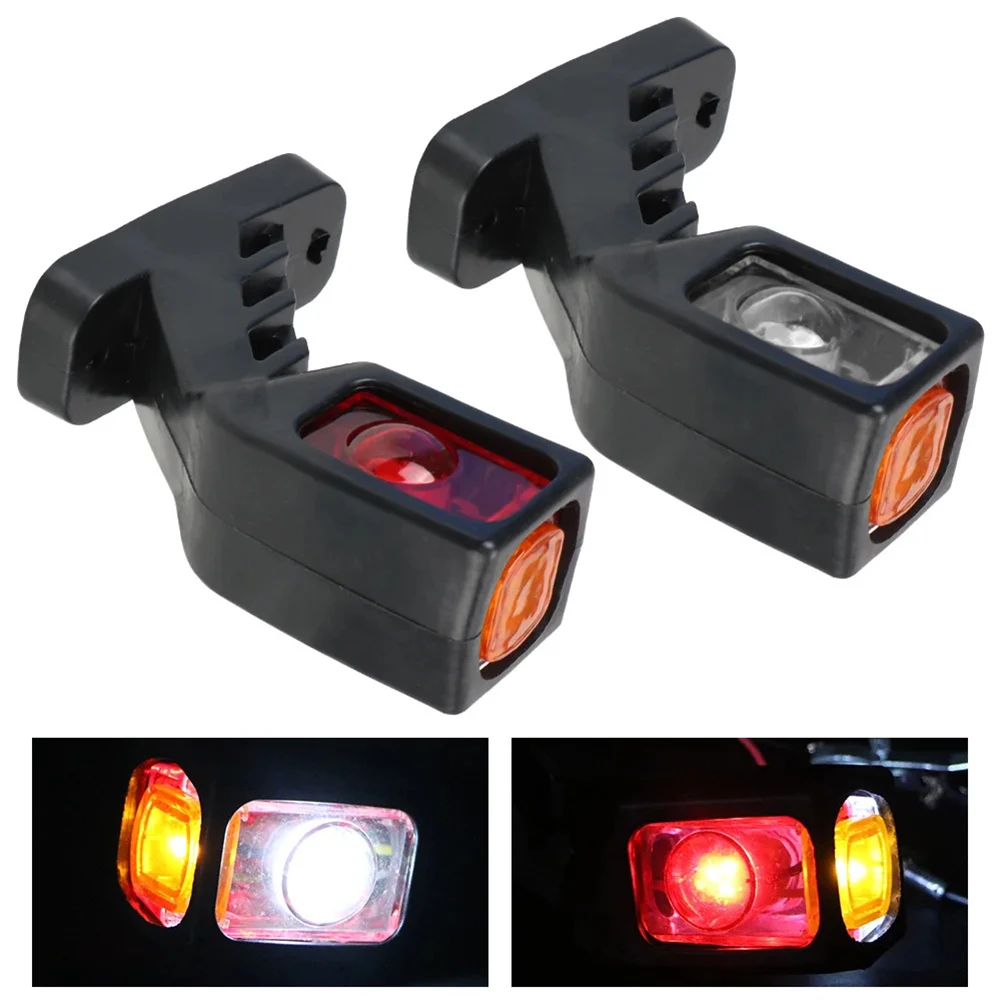 

Vehicle Lighting Indicator Light Assembly Nighttime Visibility 12V-24V Compatibility 9 LEDs Illumination As Shown In The Figure