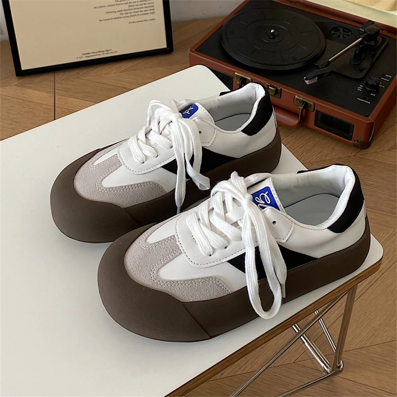 

NEW Canvas Sneakers Women Fashion 2023 Spring Autumn Platform Casual Woman Flats Shoes Lace Up Sneakers Ladies Trainers