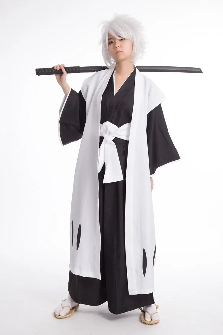 Anime Bleach Cosplay Costume Hitsugaya Toushirou Cosplay Costumes Male Unisex Halloween Kimono Set Clothes Hitsugaya Bleach