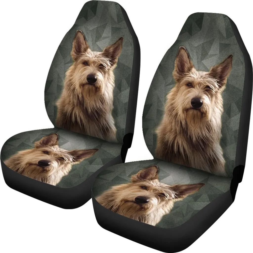 Cute Berger Picard Print Car Seat Covers Set 2 Pc, Car Accessories Seat Cover