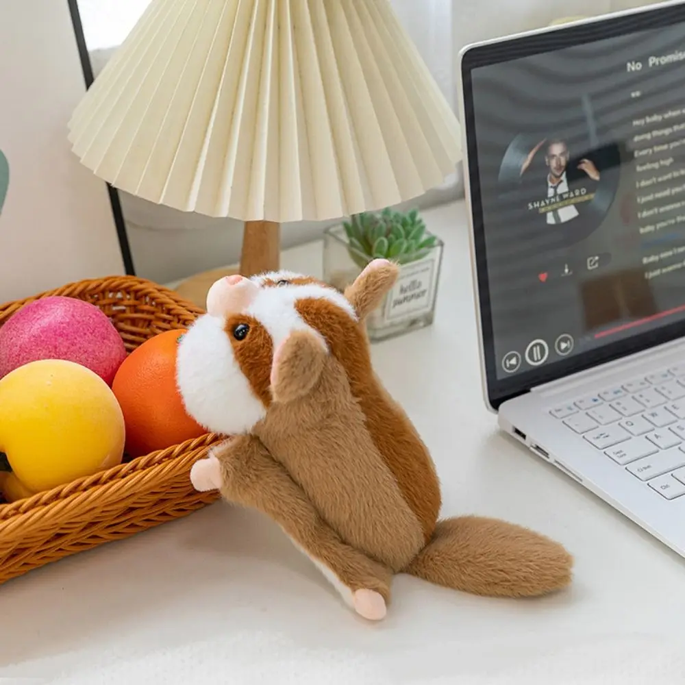 การ์ตูนตุ๊กตานอนกระต่ายน้อยตุ๊กตา Raccoon คลิป Husky Fluffy Panda Plush ของเล่นสบาย 16 ซม.กวางตุ๊กตา Plush Home Decor