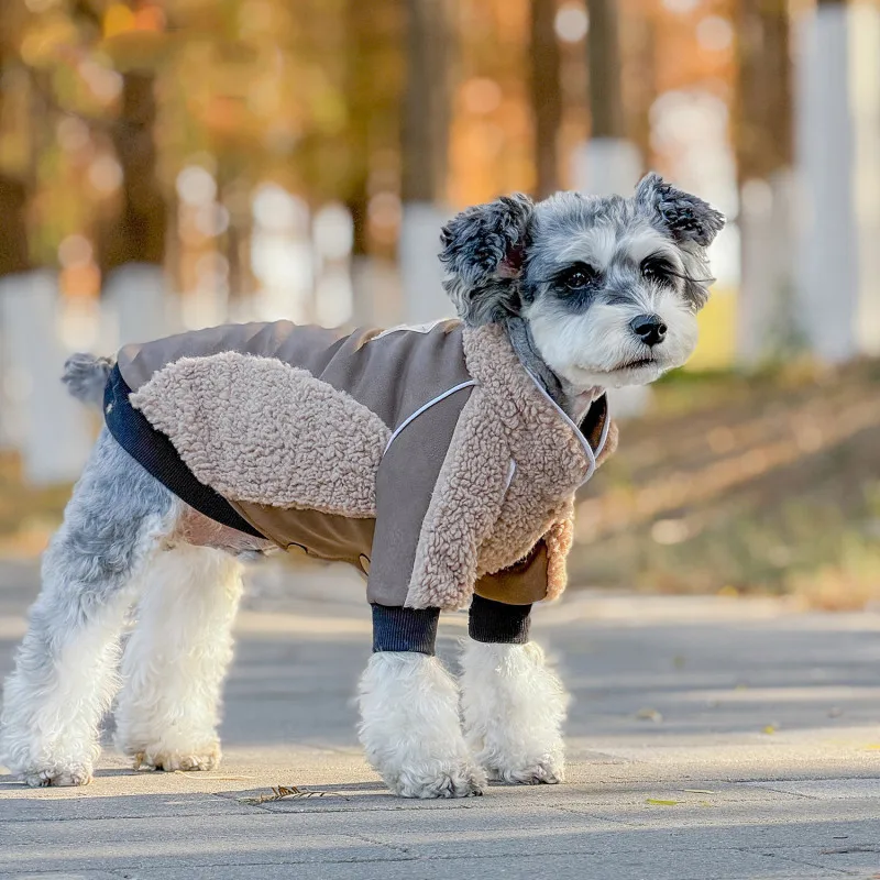 Ropa de Schnauzer, abrigo de invierno para perro, chaqueta, caniche de Pomerania, Bichon Frise, ropa de Corgi galés, disfraz de Terrier blanco de las tierras altas del oeste