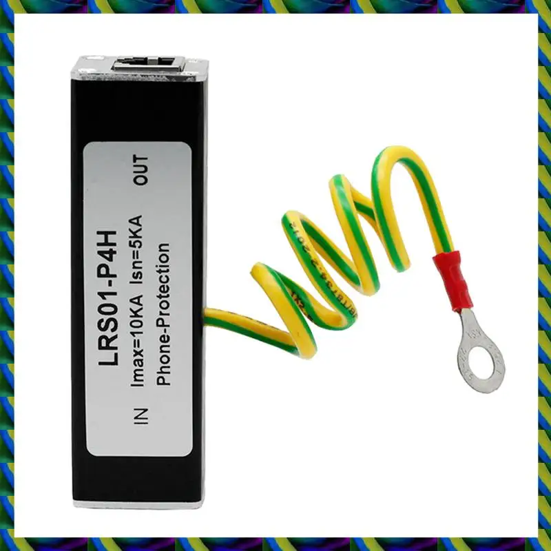 واقي عرام فاكس الهاتف اليومي 3X مانع الرعد RJ11 Kl01-P4H أسود RJ11 ADSL