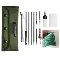 Gun Tube Brush Set Cleaning Phosphor Copper Green Cloth Bag Kit Pistols Rifles Shotguns Ak74 Ar 15 M416 Glock 17 19 Hunting