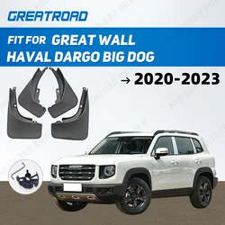 For Great Wall Haval Dargo Big Dog 2020 2021 2022 2023 Car Accessories Front Rear Mud Flap Mudguards Scuff Plate Guard Splash