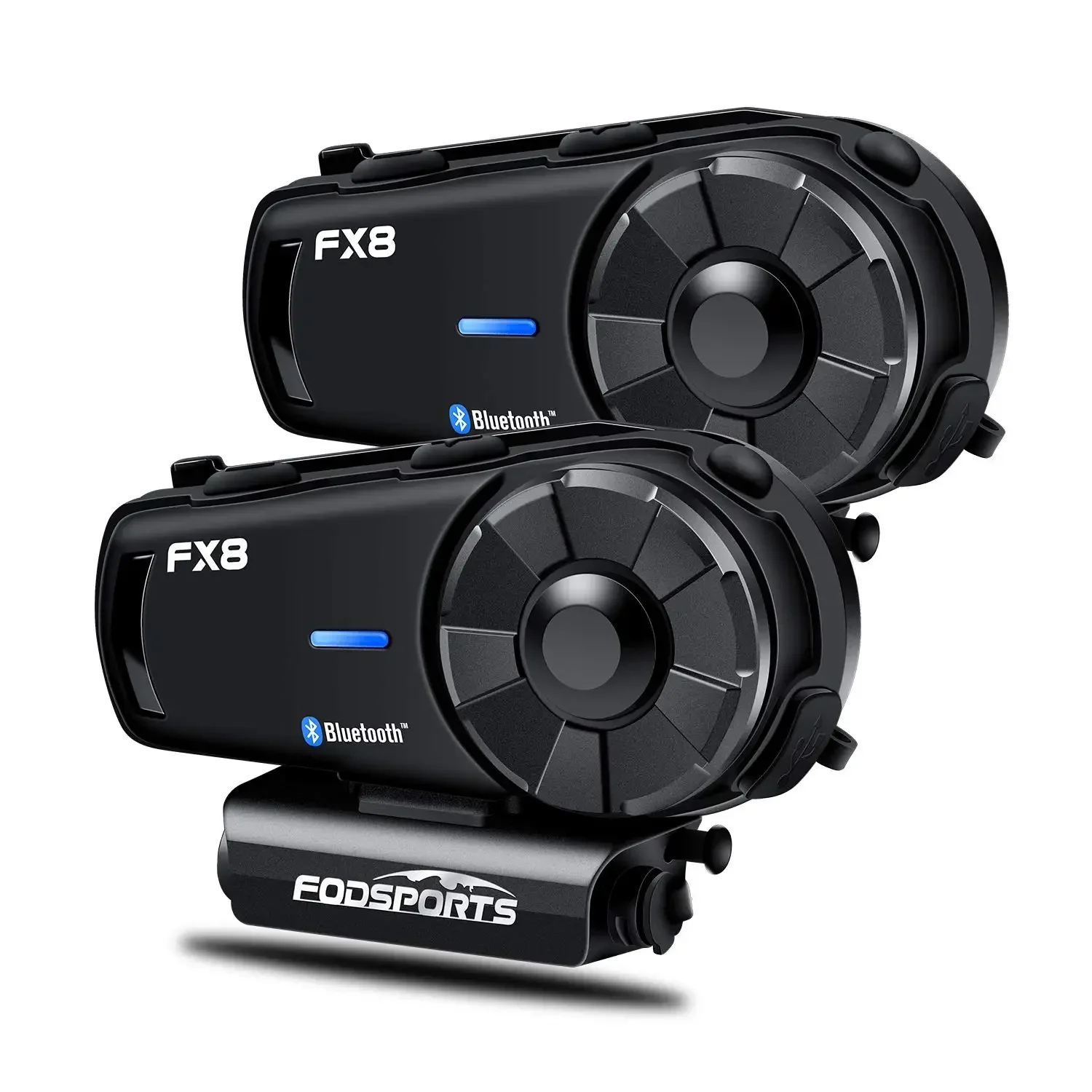

Fodsports Fx8 8 Riders Full Duplex Intercomunicador Moto FM Radio Bt Interphone Motorcycle Helmet Intercom Bluetooth Headset