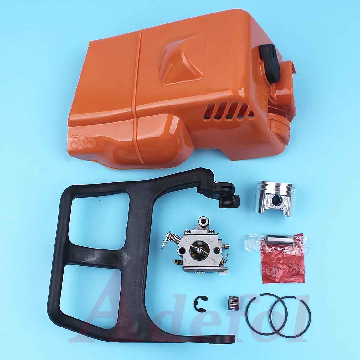 

Top Engine Cover Carburetor Handle Guard 38mm Piston Kits For Stihl MS170 MS180 017 018 MS 170 180 Chainsaw