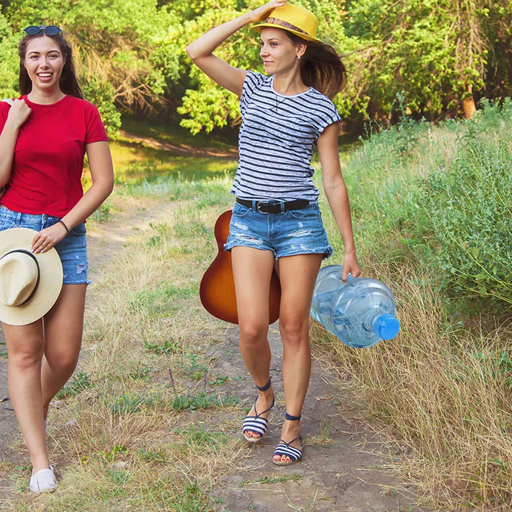 

1 Set 5L Jug Portable Water Container For Camping Hiking Outdoor Reusable Large Capacity Bottle With Handle Durable Water Bucket