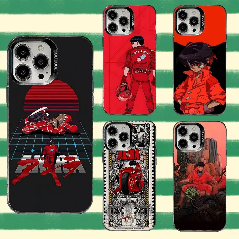 

Anime AKIRA Motorcycle 90s Phone Case For iPhone 16,15,14,13,12,11,8,7,Pro,Max,Plus,Mini,XS,SE Anti Fall Black Matte Hard
