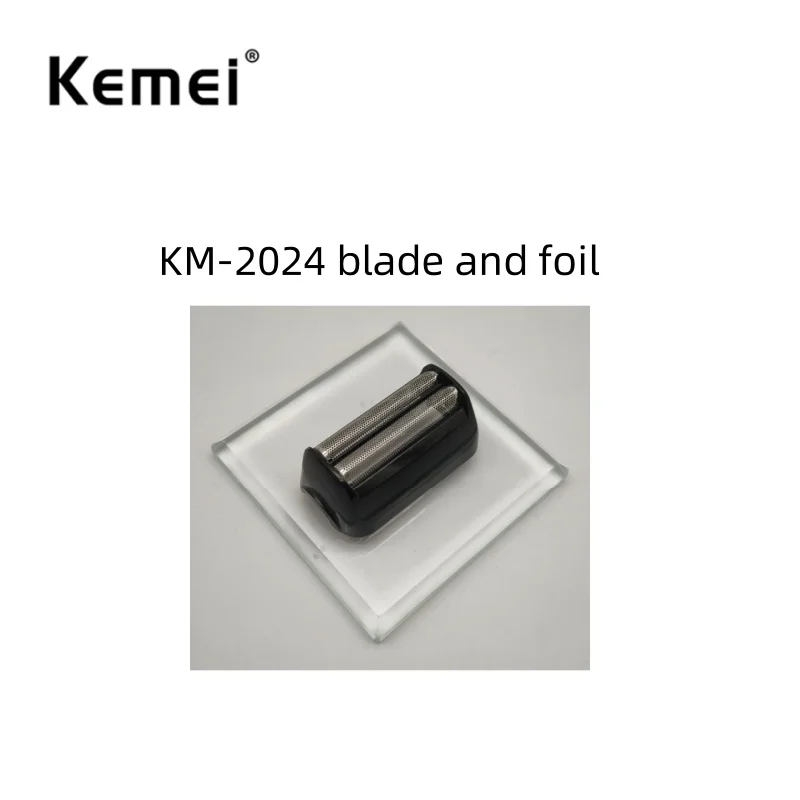 Kemei KM-2024 Shaver Replacement Blade Head and Foil Genuine Factory-produced Razor Original Replacement Accessories