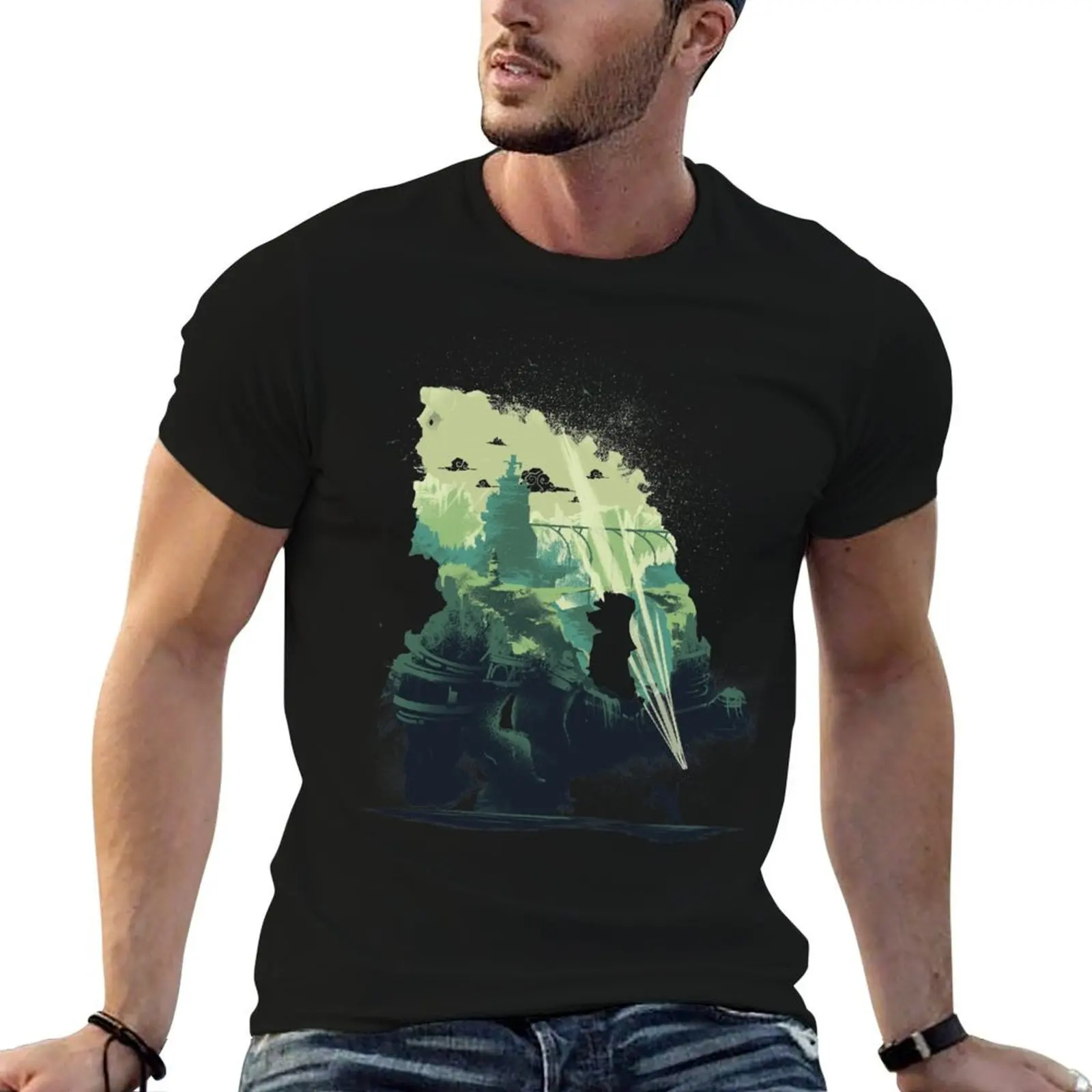 

Colossal World T-Shirt anime t shirts oversize t shirt man casual T-Shirt