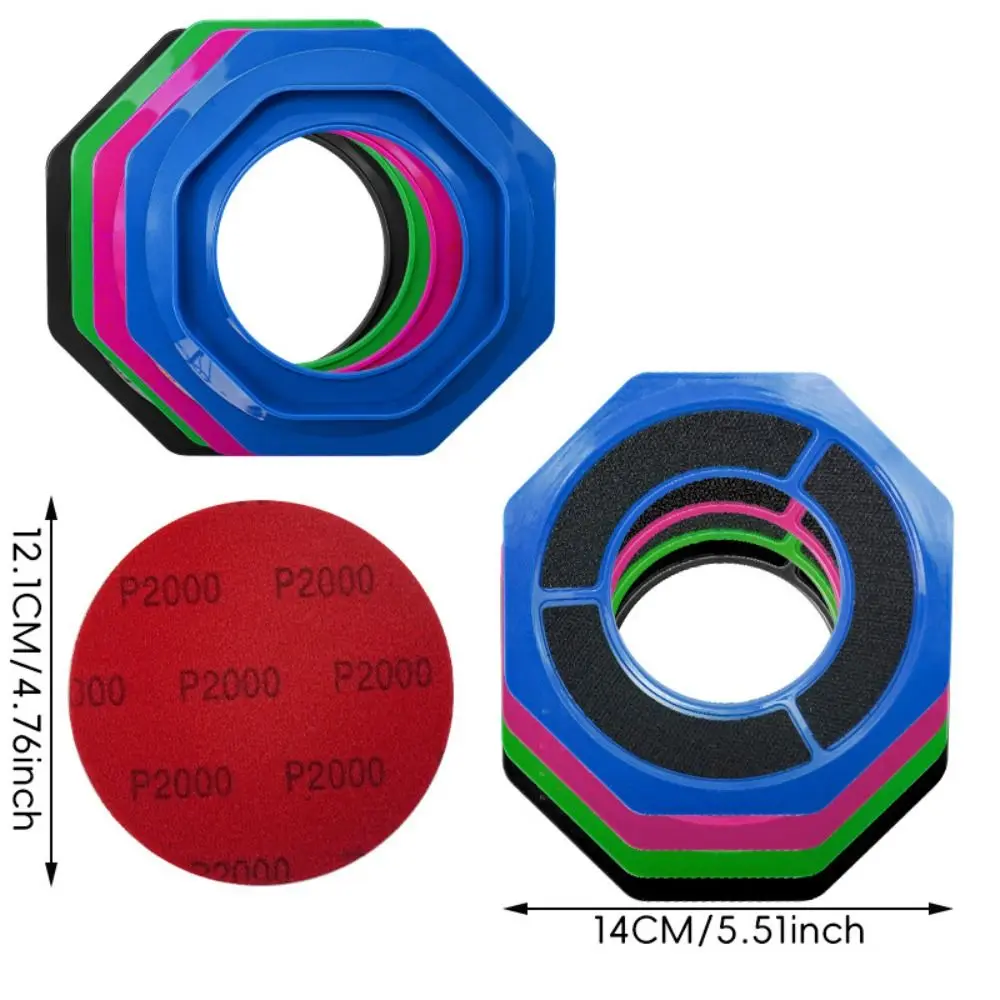 Picture 6: 2-in-1 Bowling Ball Holder Hexagon Reusable Bowling Ball Siding Pad Holder with Sandpaper Non-Slip Bowling Ball Base