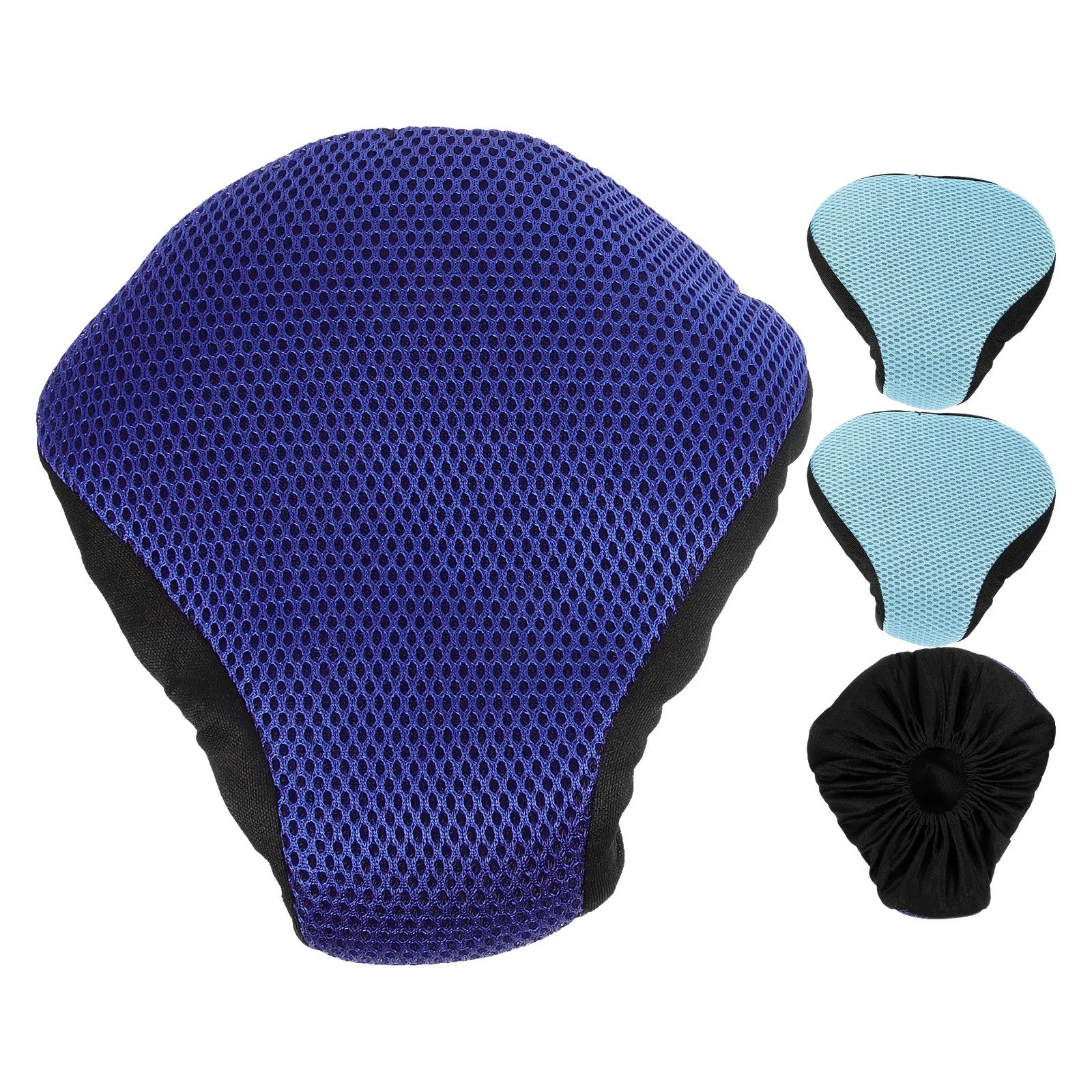 

4Pcs Bike Seat Cover Cushion Thickened Comfortable Saddle Pad Breathable Shockproof for Cycling Mountain Road Bike Use