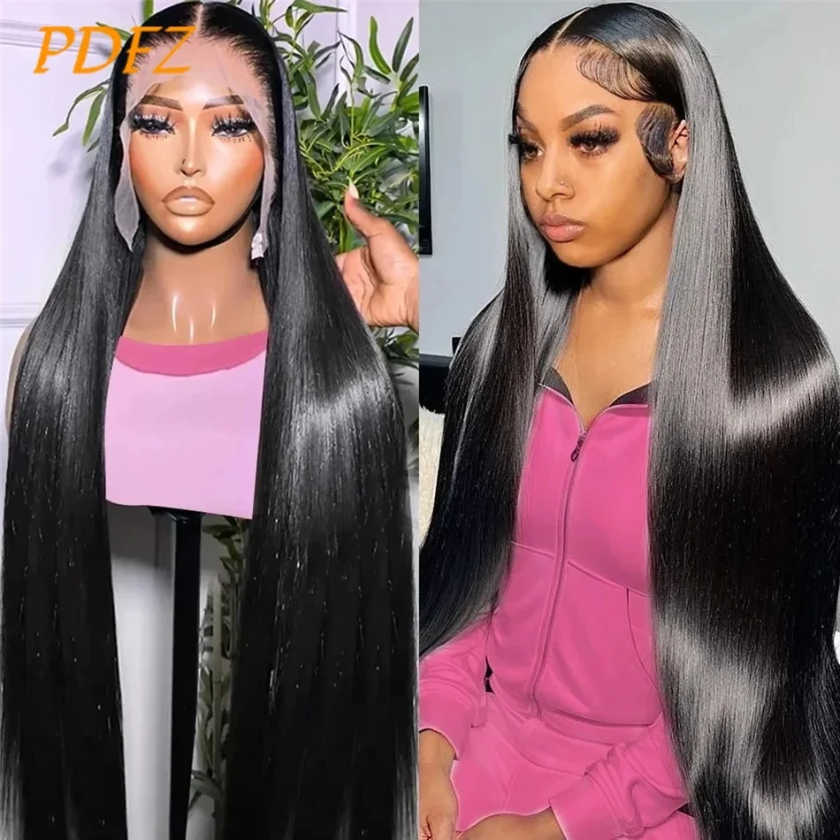 13x4 Straight Lace Frontal Human Hair Wig For Black Women Bone Straight Lace Front Wigs Human Hair Natural Hairline Pre Plucked