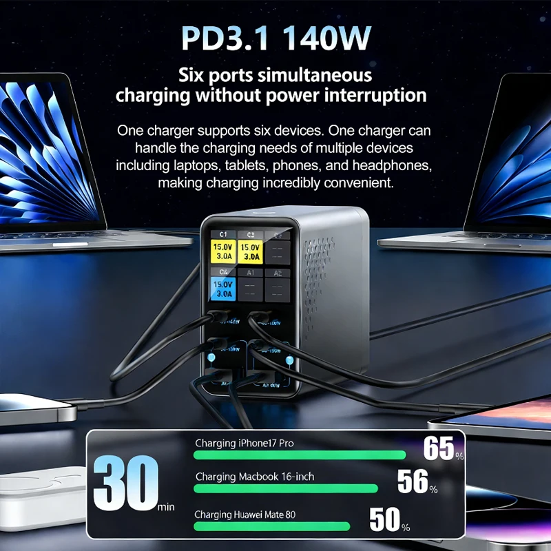 station-de-charge-rapide-de-bureau-140w-pps-pd-2usb-a-4-ports-type-c-avec-affichage-numerique-chargeur-gan-pour-iphone-samsung-xiaomi-phone-laptop