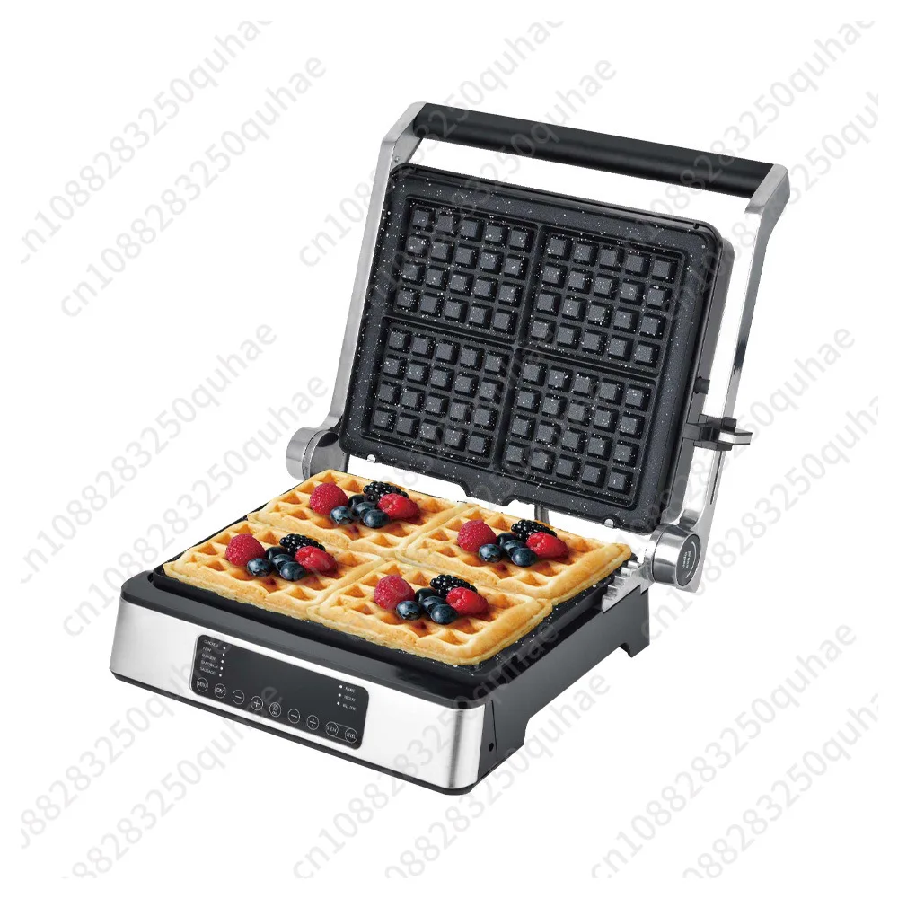 Digital LCD screen household panini machine sandwich machine barbecue two-in-one steak machine