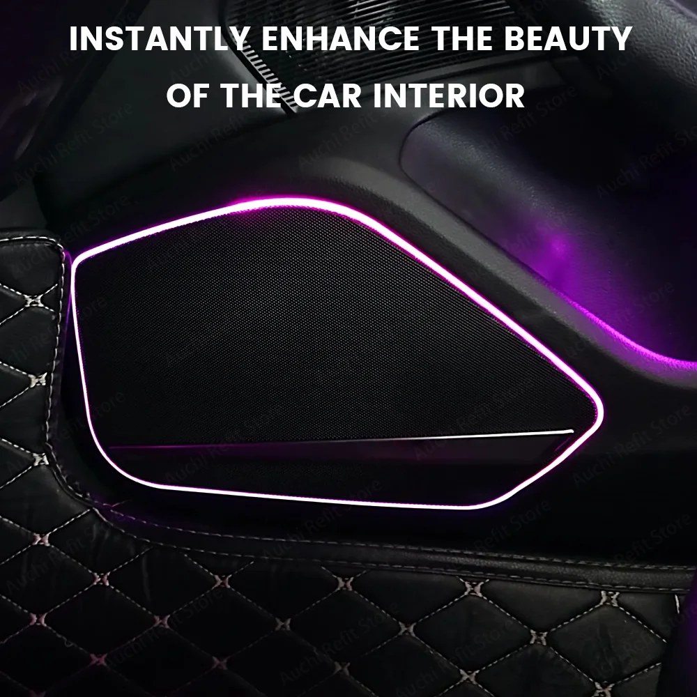 

32 Colour LED Speaker Cover For Audi A4 A5 B9 S4 S5 RS4 RS5 Car Door Midrange Horn Speaker Cover Decoration Plate Ambient Lights