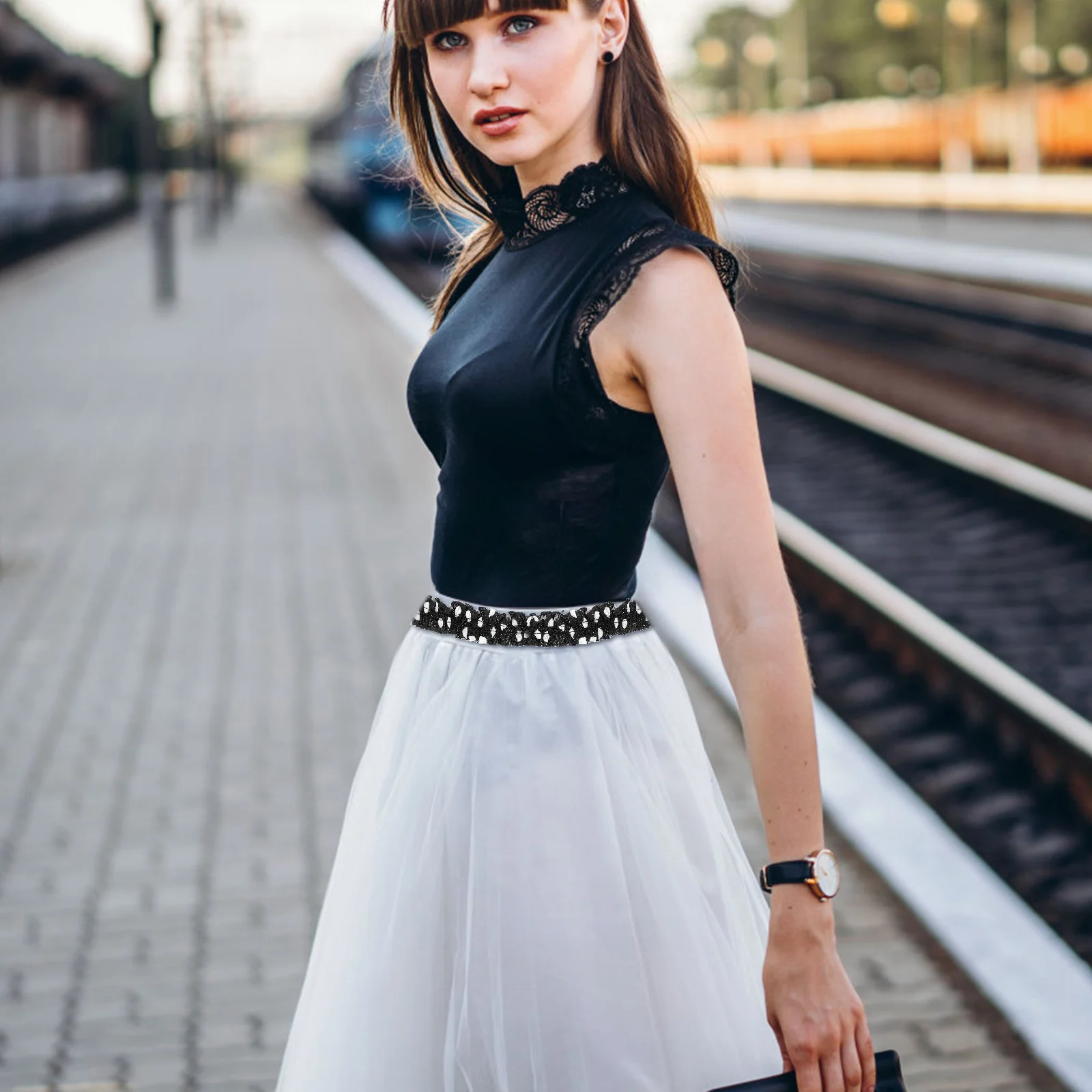 

4 Rolls Ruffle Trim Double Pleated Ribbon Soft Fabric Ribbon for Sewing Clothing Decoration Crafts Ruffle Trim